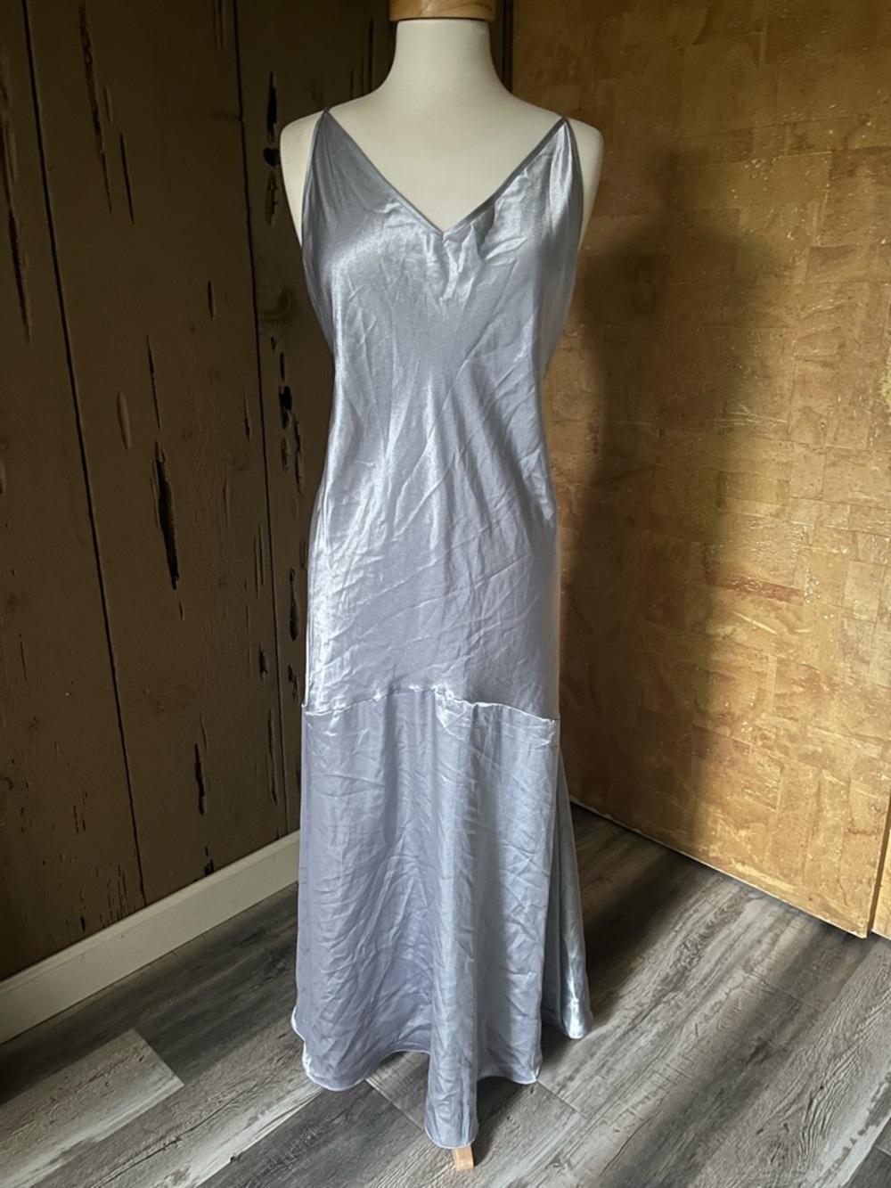 Victoria's Secret Silver Slip Nightgown